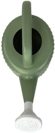 Vintage Green Striped Gardening Watering Can: Exquisite Design for Easy Irrigation of Every Plant