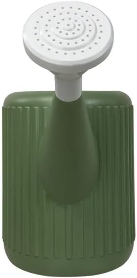 Vintage Green Striped Gardening Watering Can: Exquisite Design for Easy Irrigation of Every Plant