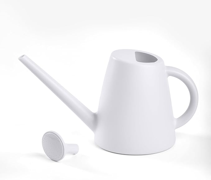 Minimalist White Gardening Watering Can: Thoughtful Design, Easy Plant Care