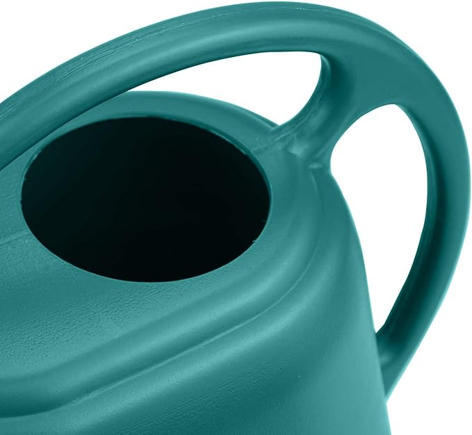Vintage Teal Gardening Watering Can: Elegant and Practical, Aiding Plant Care