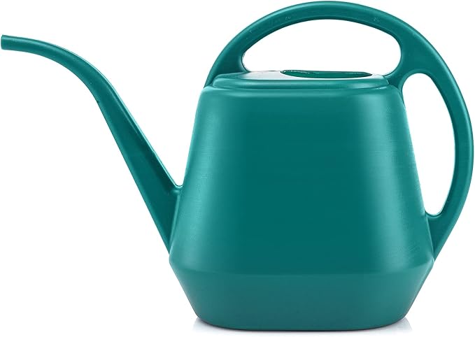 Vintage Teal Gardening Watering Can: Elegant and Practical, Aiding Plant Care