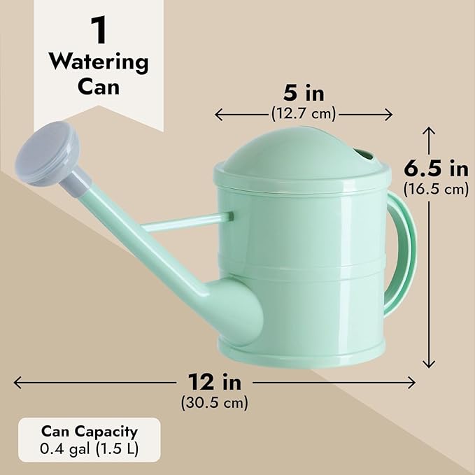 Mint Green Multi - mode Gardening Watering Can: Delicate and Compact, Easily Coping with Different Plant Irrigation