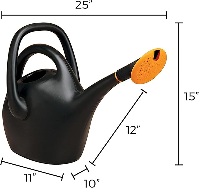 Black and Orange Multifunctional Gardening Watering Can: Multi - mode Water Outlet, Meeting Diverse Plant Irrigation Needs