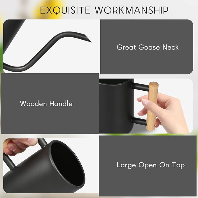 Minimalist Long - Spout Gardening Watering Can: Precise Water Control, Enhancing Plant Care