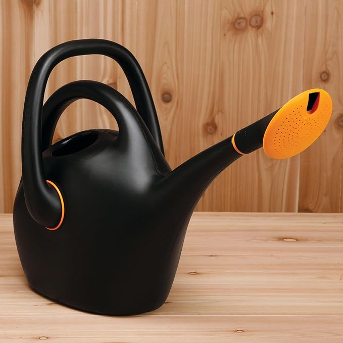 Black and Orange Multifunctional Gardening Watering Can: Multi - mode Water Outlet, Meeting Diverse Plant Irrigation Needs